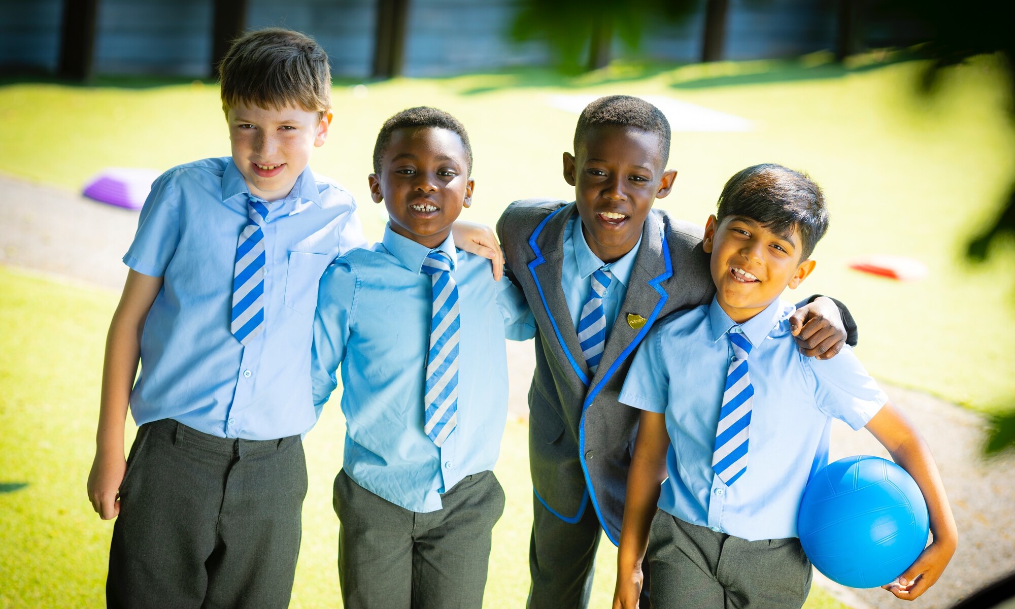 Gonville Academy Image of Pupils in the School Grounds