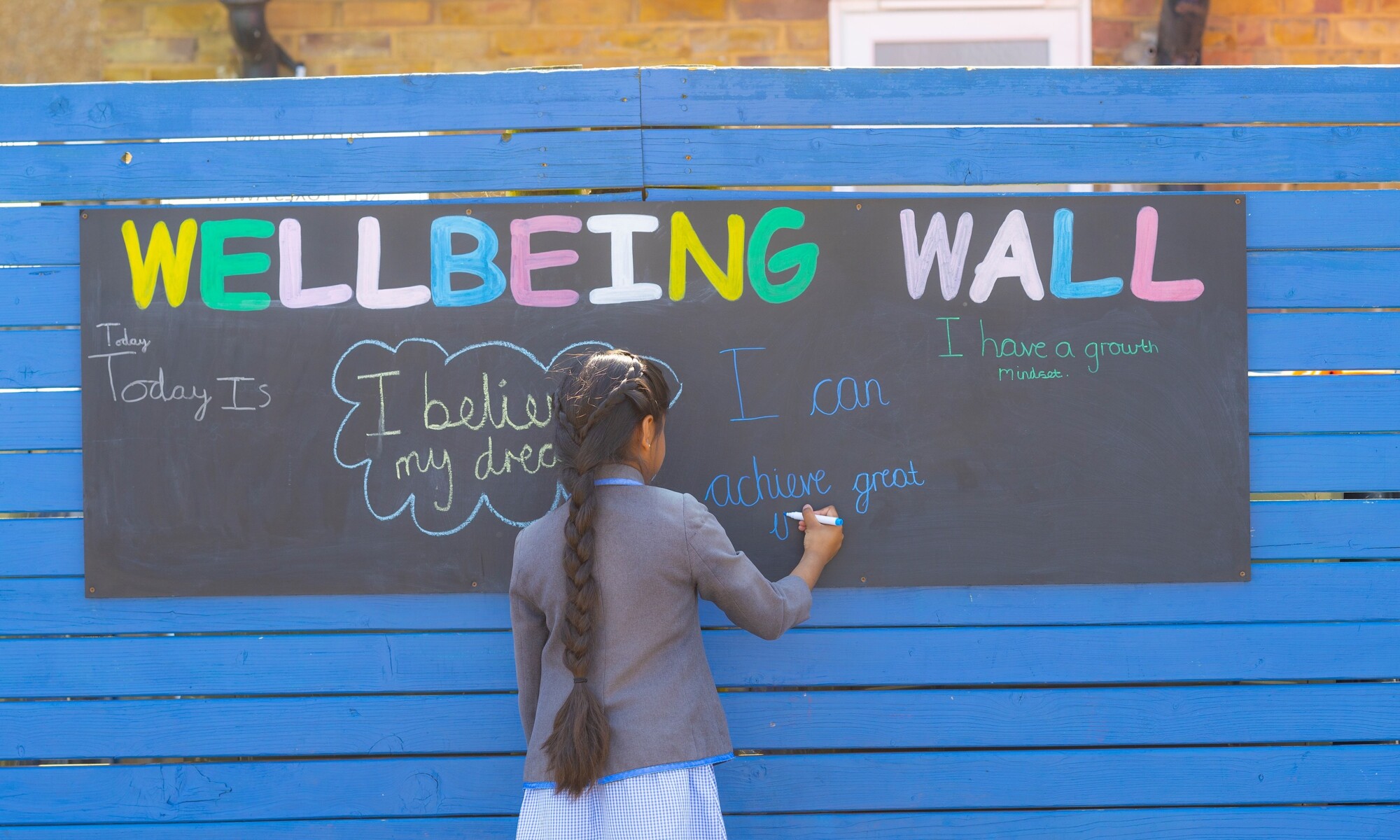 Gonville Academy Image of Pupil at the Wellbeing Wall